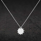 Rhodium Overlay Sterling Silver NecklaceE (Size - 18)