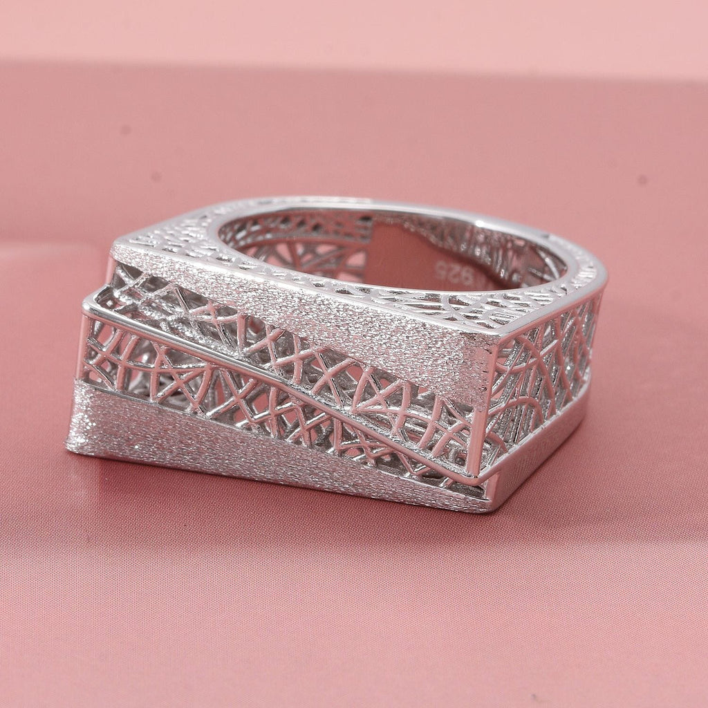 Treasure Of Siam - Rhodium Overlay Sterling Silver Ring