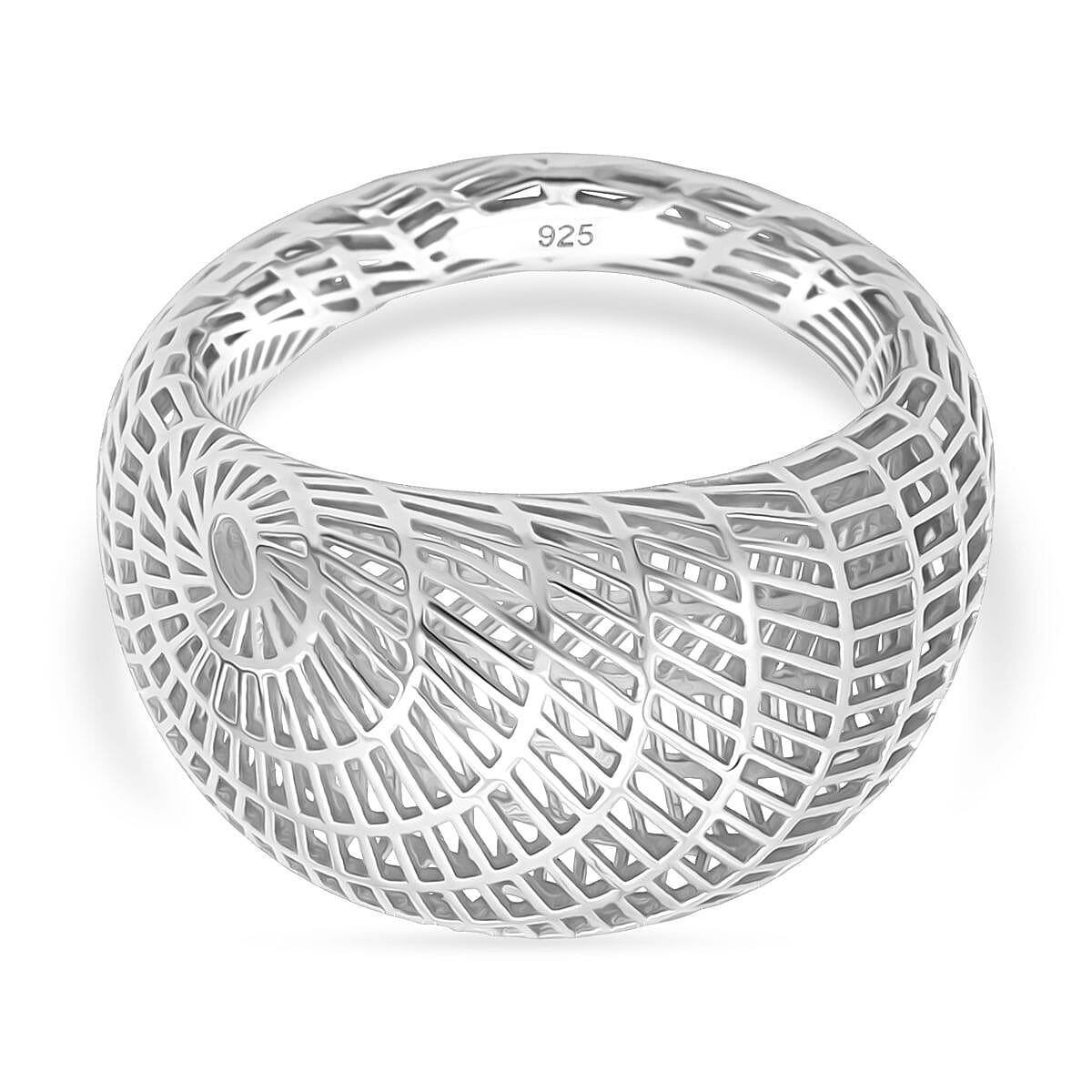 Treasure of Siam - Rhodium Overlay Sterling Silver Ring 8239788 0