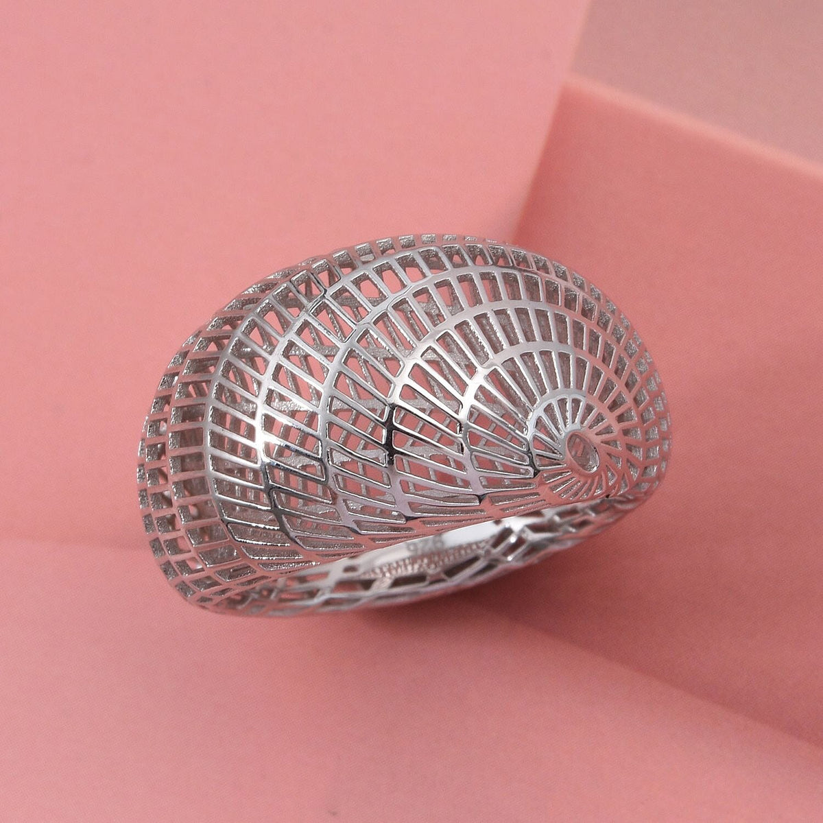 Treasure of Siam - Rhodium Overlay Sterling Silver Ring 8239788 1