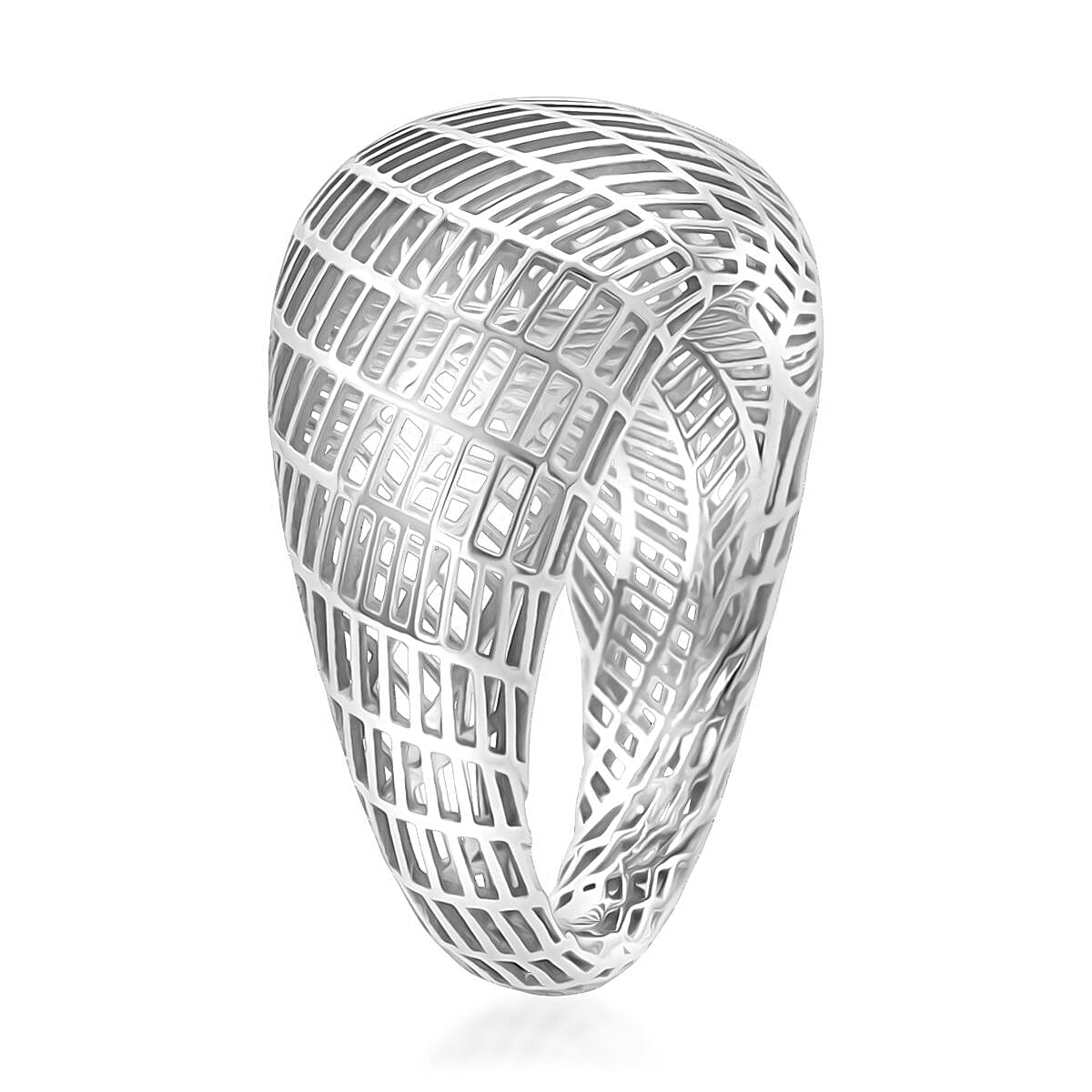Treasure of Siam - Rhodium Overlay Sterling Silver Ring 8239788 3