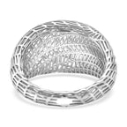 Rhodium Overlay Sterling Silver Ring
