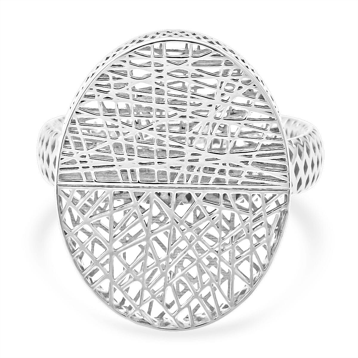 Treasure of Siam - Rhodium Overlay Sterling Silver Ring 8239793 0