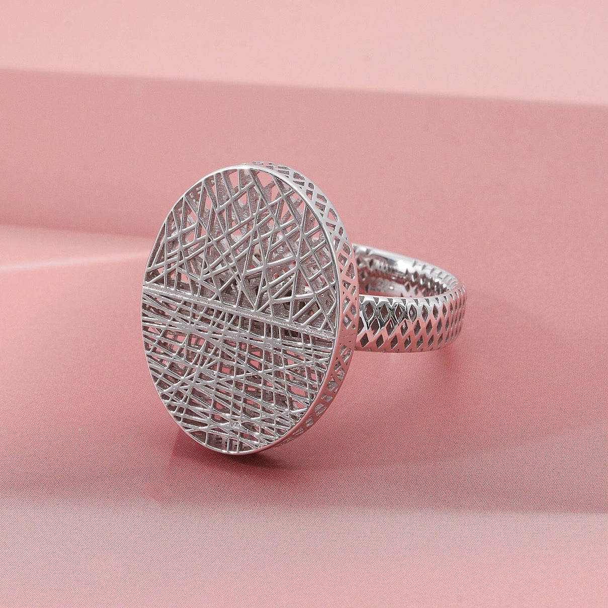 Treasure of Siam - Rhodium Overlay Sterling Silver Ring 8239793 1