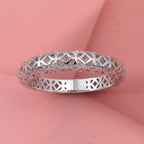 Rhodium Overlay Sterling Silver Ring