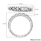 Rhodium Overlay Sterling Silver Ring