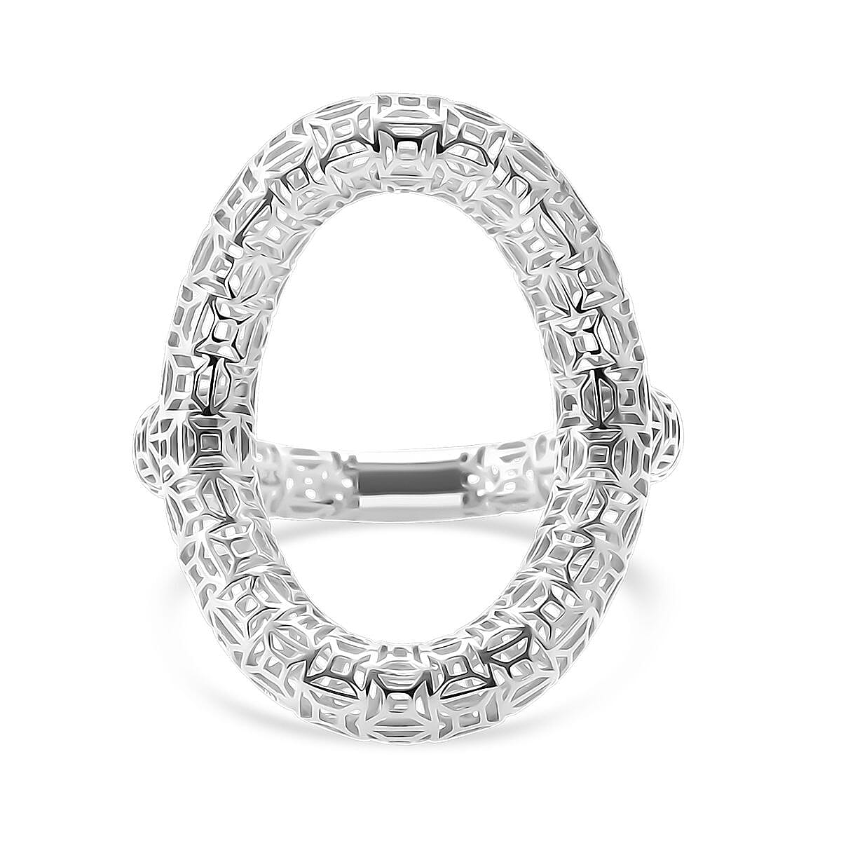 Treasure of Siam - Rhodium Overlay Sterling Silver Ring 8239803 0