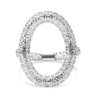 Rhodium Overlay Sterling Silver Ring