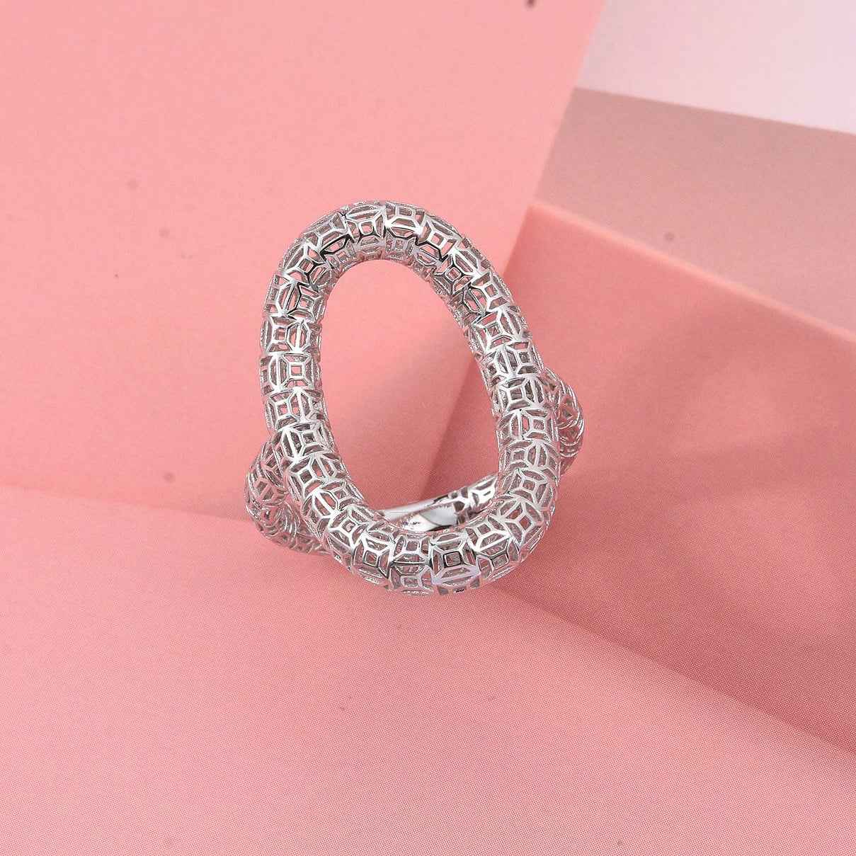 Treasure of Siam - Rhodium Overlay Sterling Silver Ring 8239803 1