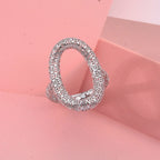 Rhodium Overlay Sterling Silver Ring
