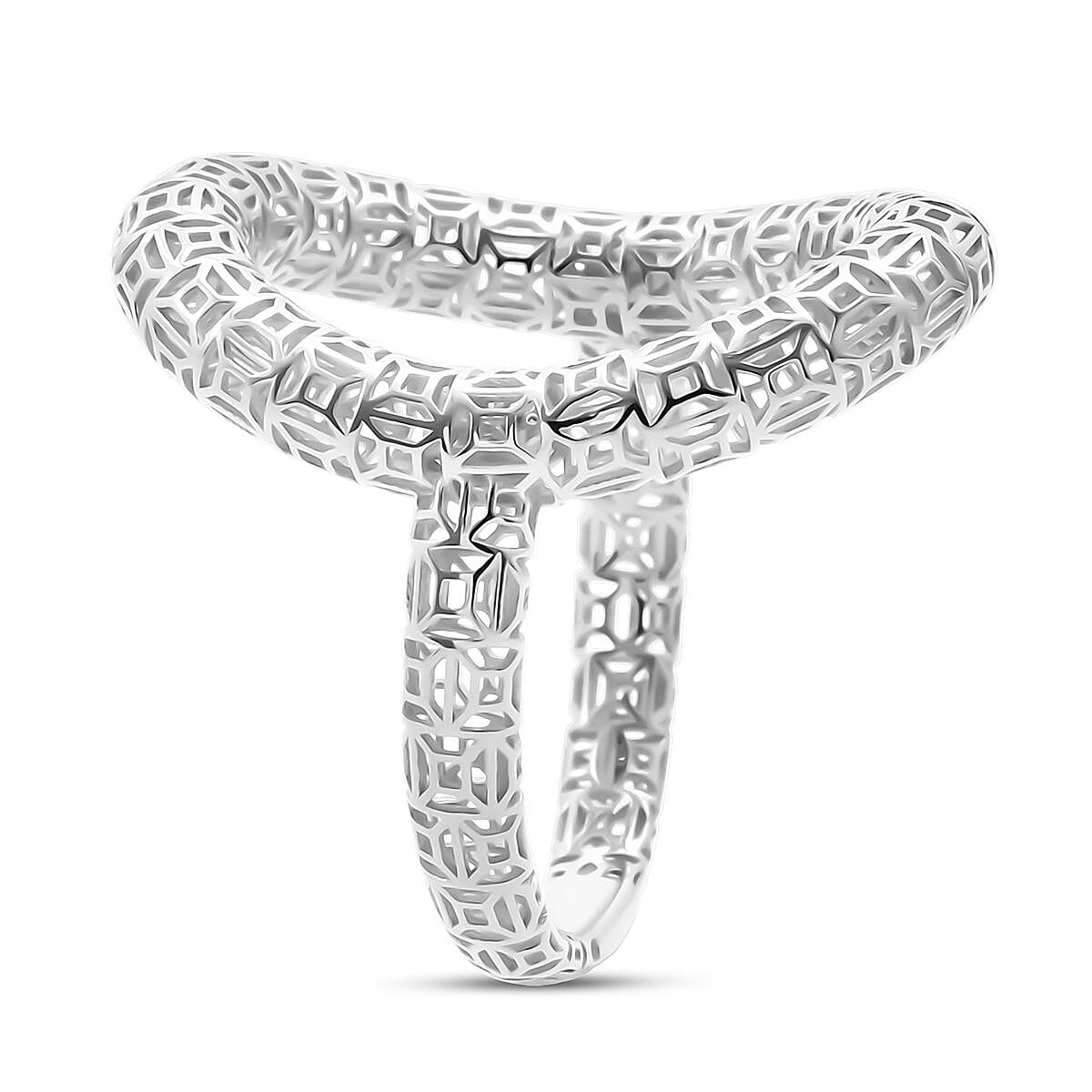 Treasure of Siam - Rhodium Overlay Sterling Silver Ring 8239803 3