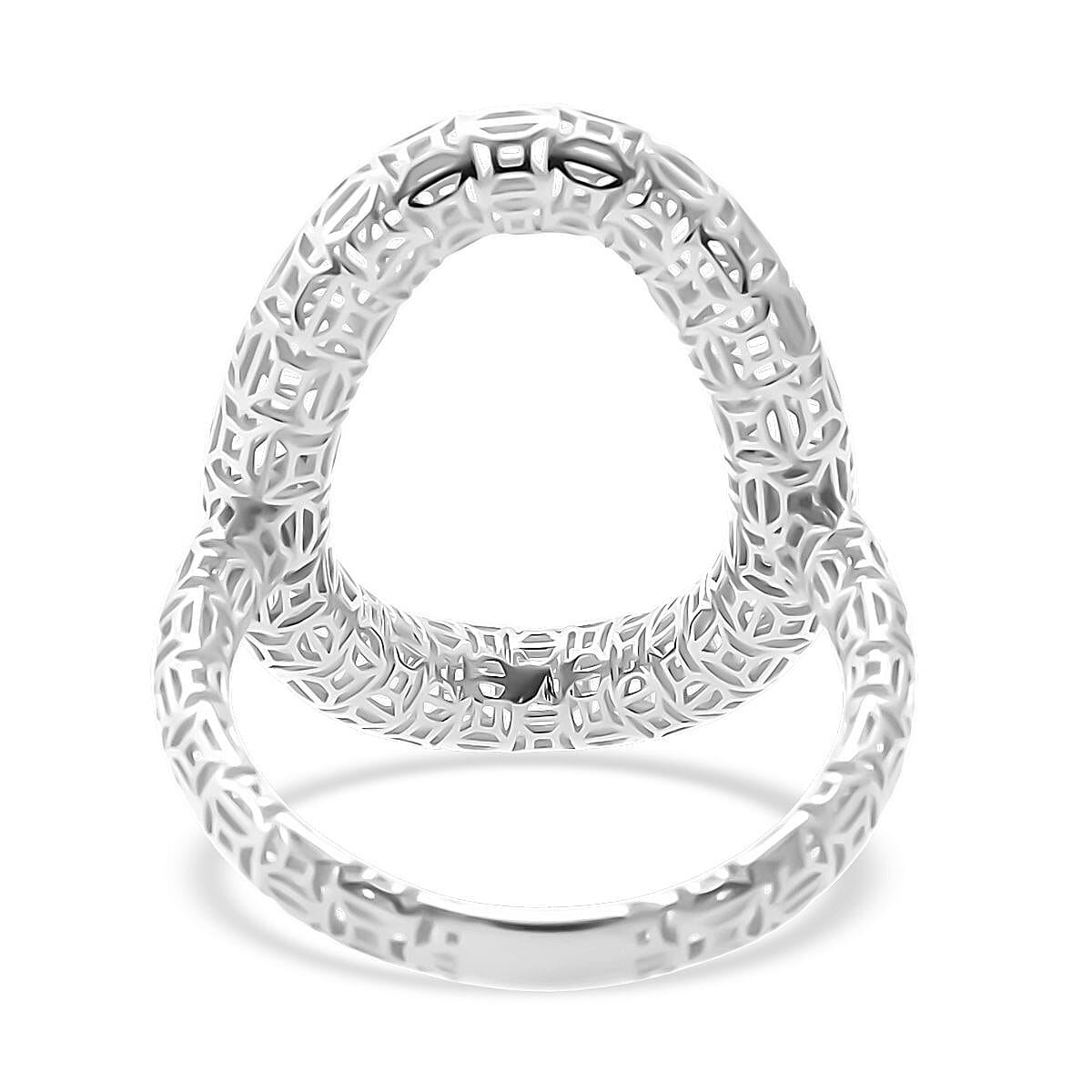 Treasure of Siam - Rhodium Overlay Sterling Silver Ring 8239803 4