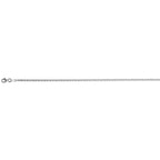 Italian Made-  Rhodium Overlay Sterling Silver Necklace (Size - 18) with Lobster Clasp