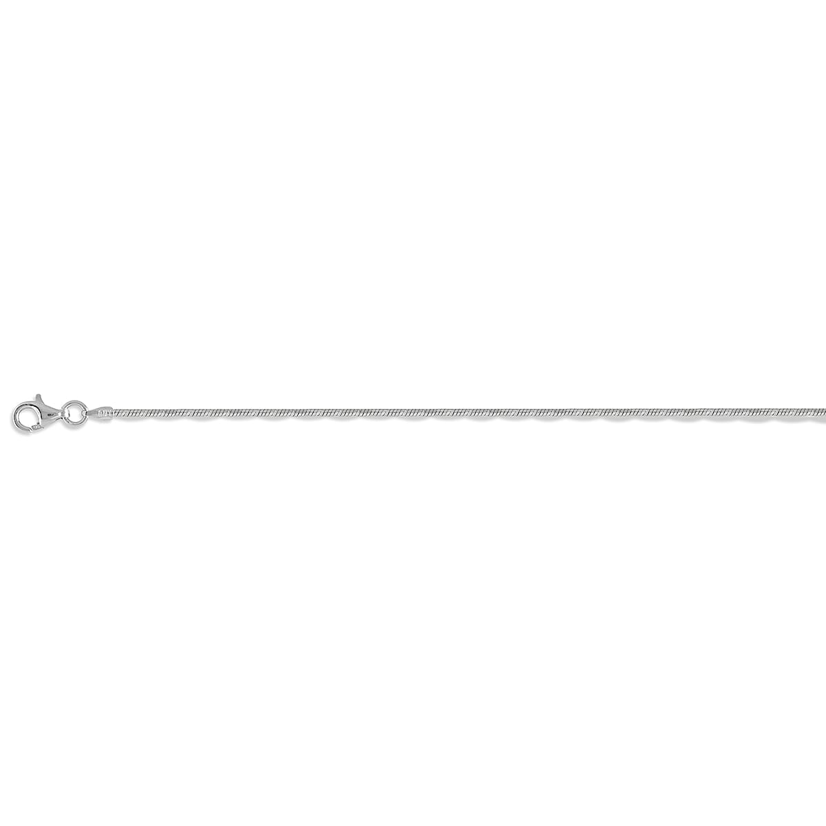 ROME DESIGNER OUTLET CLOSEOUT - Rhodium Overlay Sterling Silver COLLANA SERPENTE  (Size - 20) with Lobster Clasp, Silver Wt. 10.30 Gms. 8183879 0