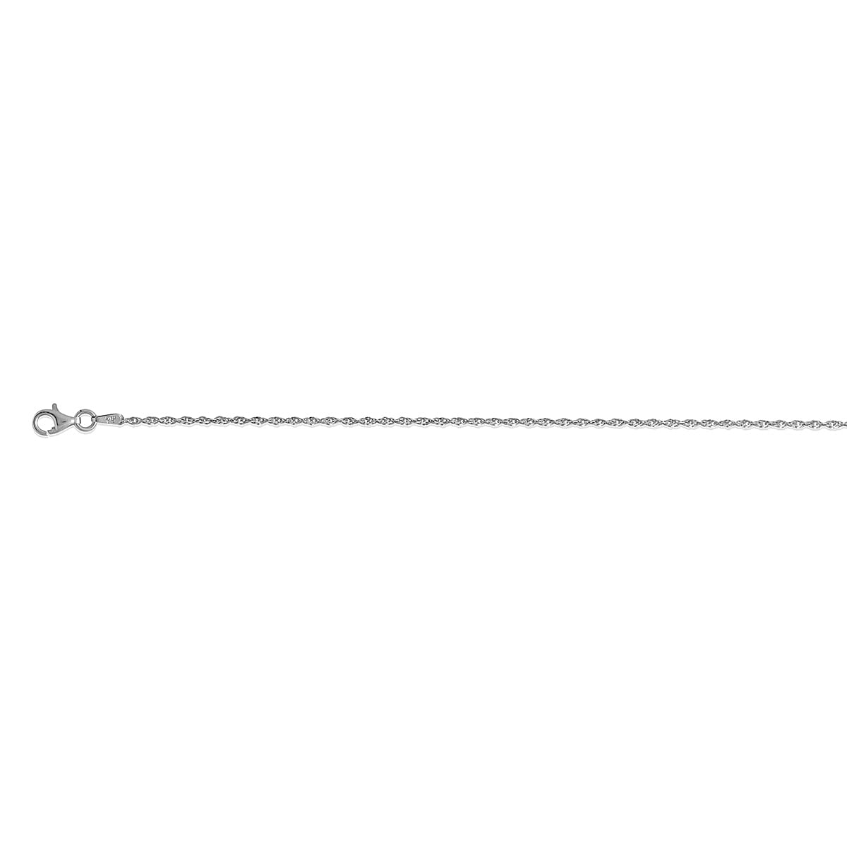 Vicenza Collection Rhodium Overlay Sterling Silver 1.2MM Singapore Chain (Size - 24) with Spring Ring Clasp V32699278 0