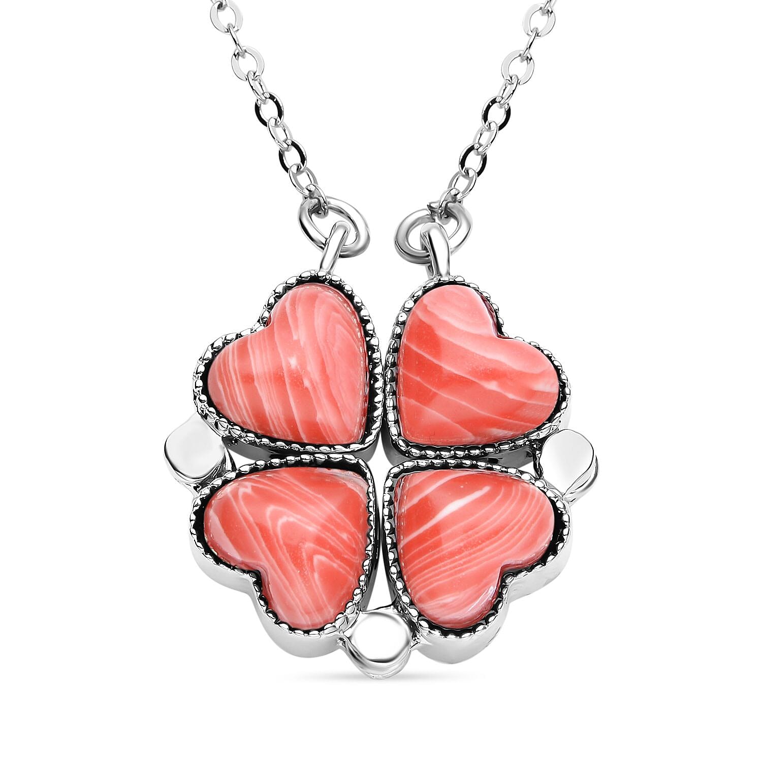 Rhodochrosite Necklace (Size - 20 With 4 Inch Extender) 35.00 Ct 7133637 0