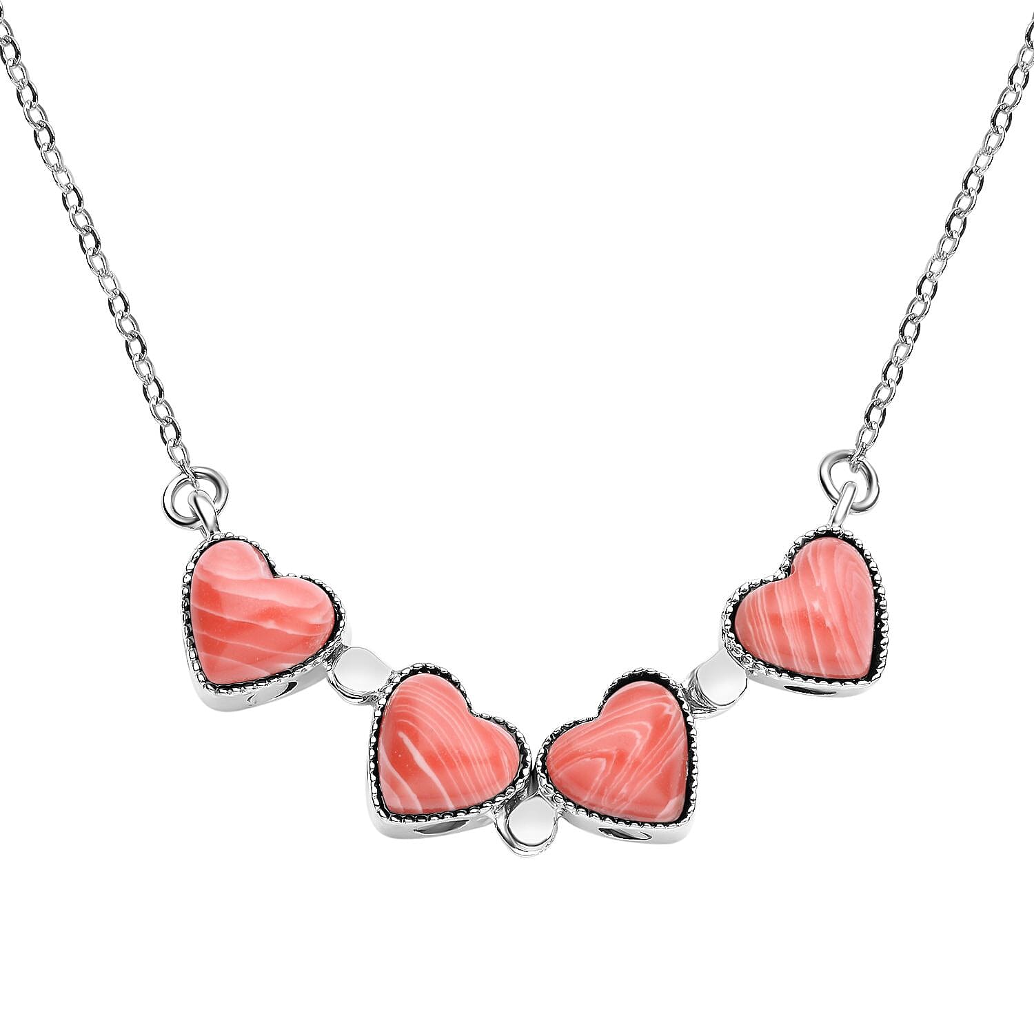 Rhodochrosite Necklace (Size - 20 With 4 Inch Extender) 35.00 Ct 7133637 4