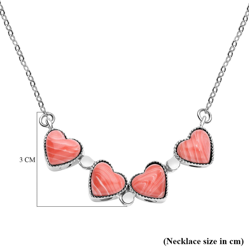 Rhodochrosite Necklace (Size - 20 With 4 Inch Extender) 35.00 Ct