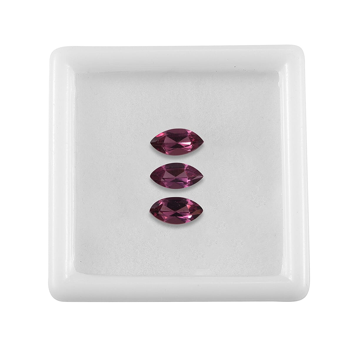 Set of 3 Rhodolite Garnet Loose Gemstones in Marquise Shape (8x4mm) 7827490 4