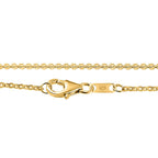 Orissa Natural Rhodolite Garnet & Moissanite Pendant with Chain (Size 20) in 18K Vermeil Yellow Gold Plated Sterling Silver 4.42 Ct.