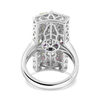 GP Italian Garden Collection - Multi Gemstone Cluster Ring in Rhodium Overlay Sterling Silver 2.10 Ct