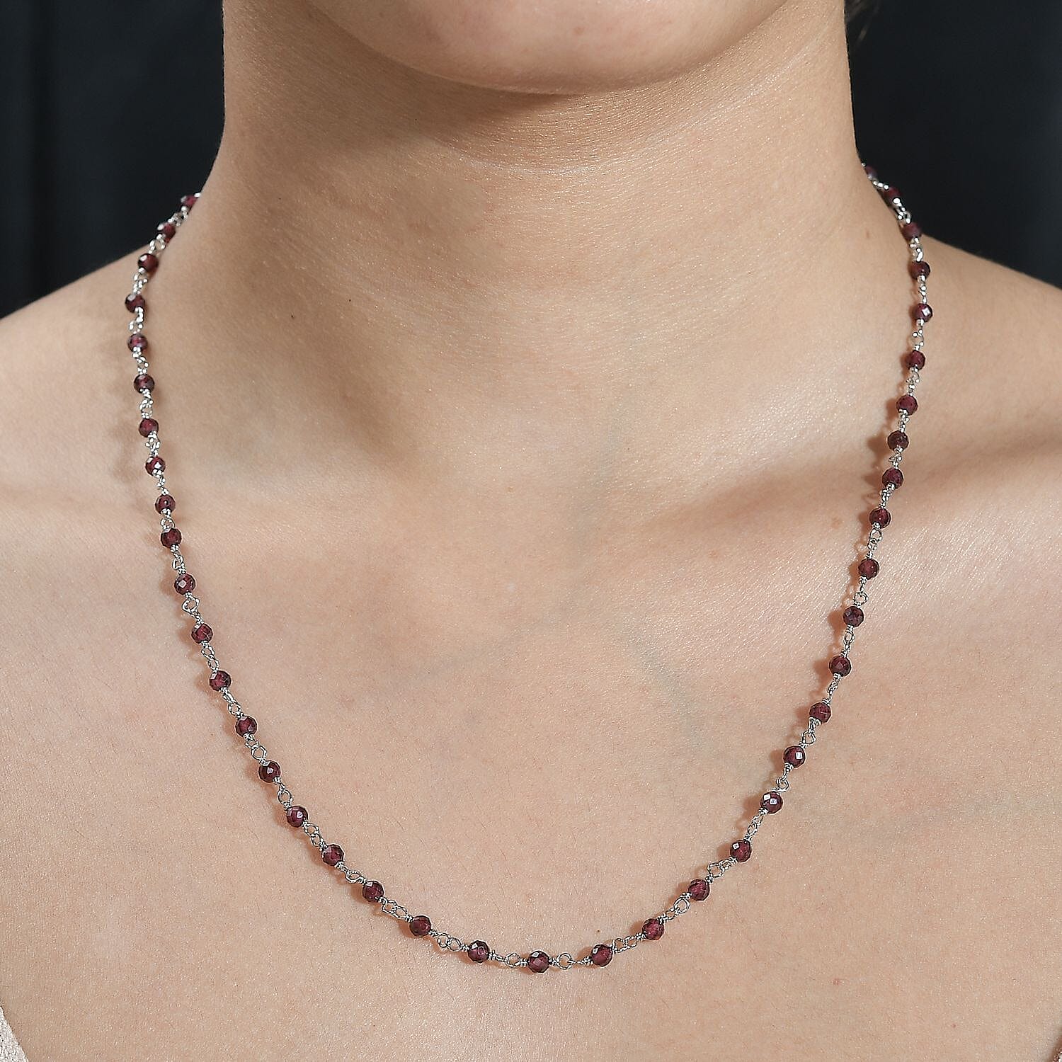 Rhodolite Garnet Necklace (Size - 20) 30.50 Ct 8036758 1