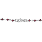Rhodolite Garnet Necklace (Size - 20) 30.50 Ct