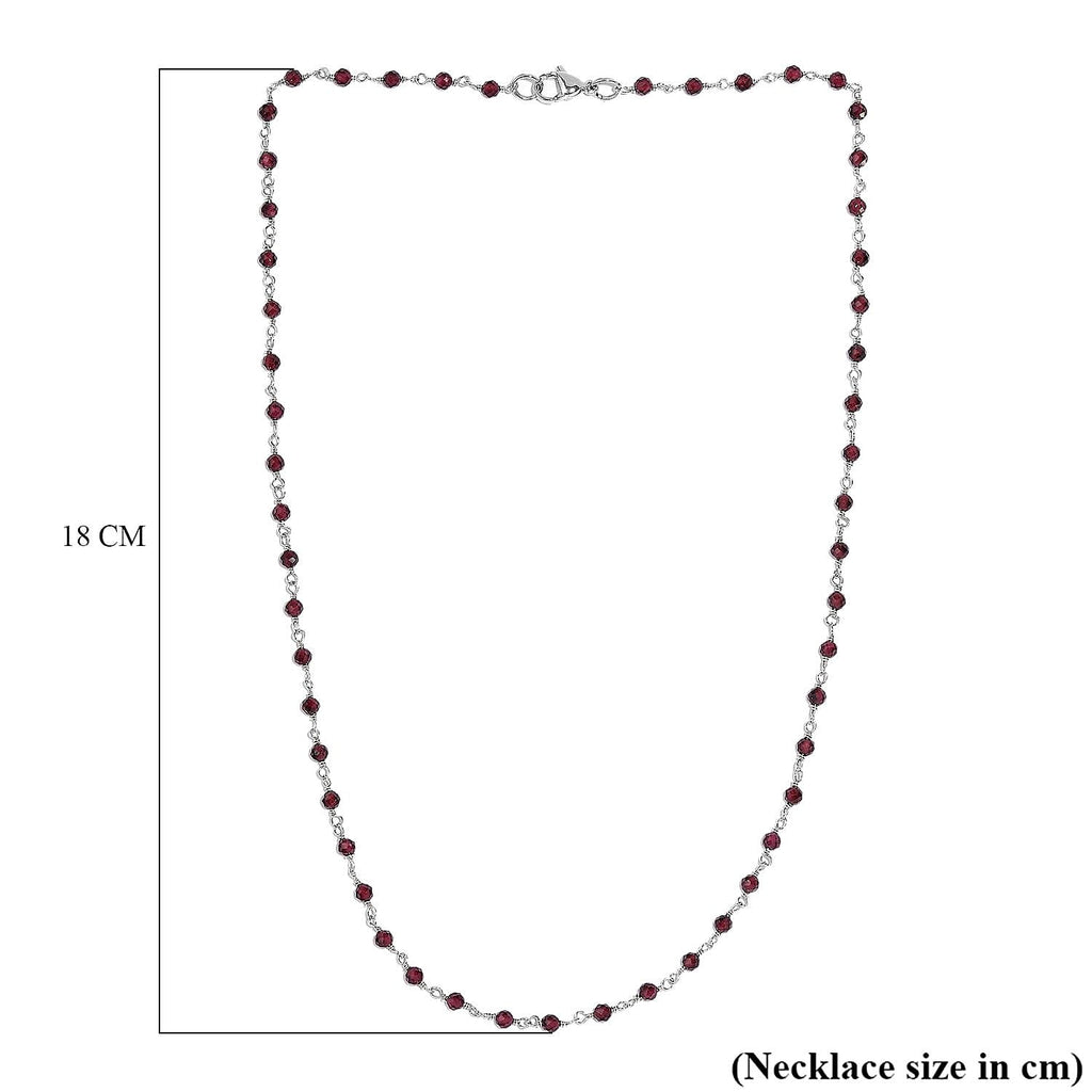 Rhodolite Garnet Necklace (Size - 20) 30.50 Ct