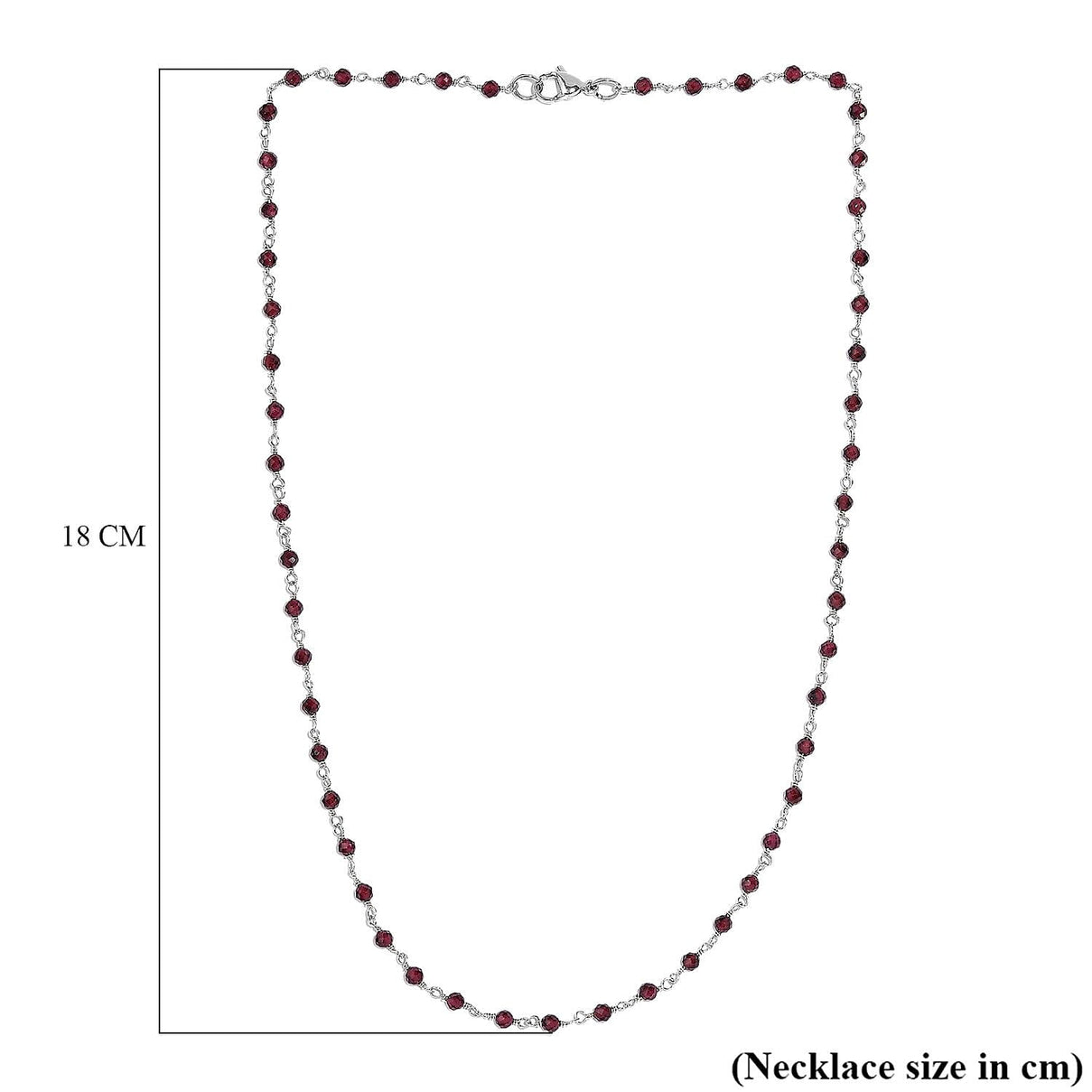 Rhodolite Garnet Necklace (Size - 20) 30.50 Ct 8036758 5
