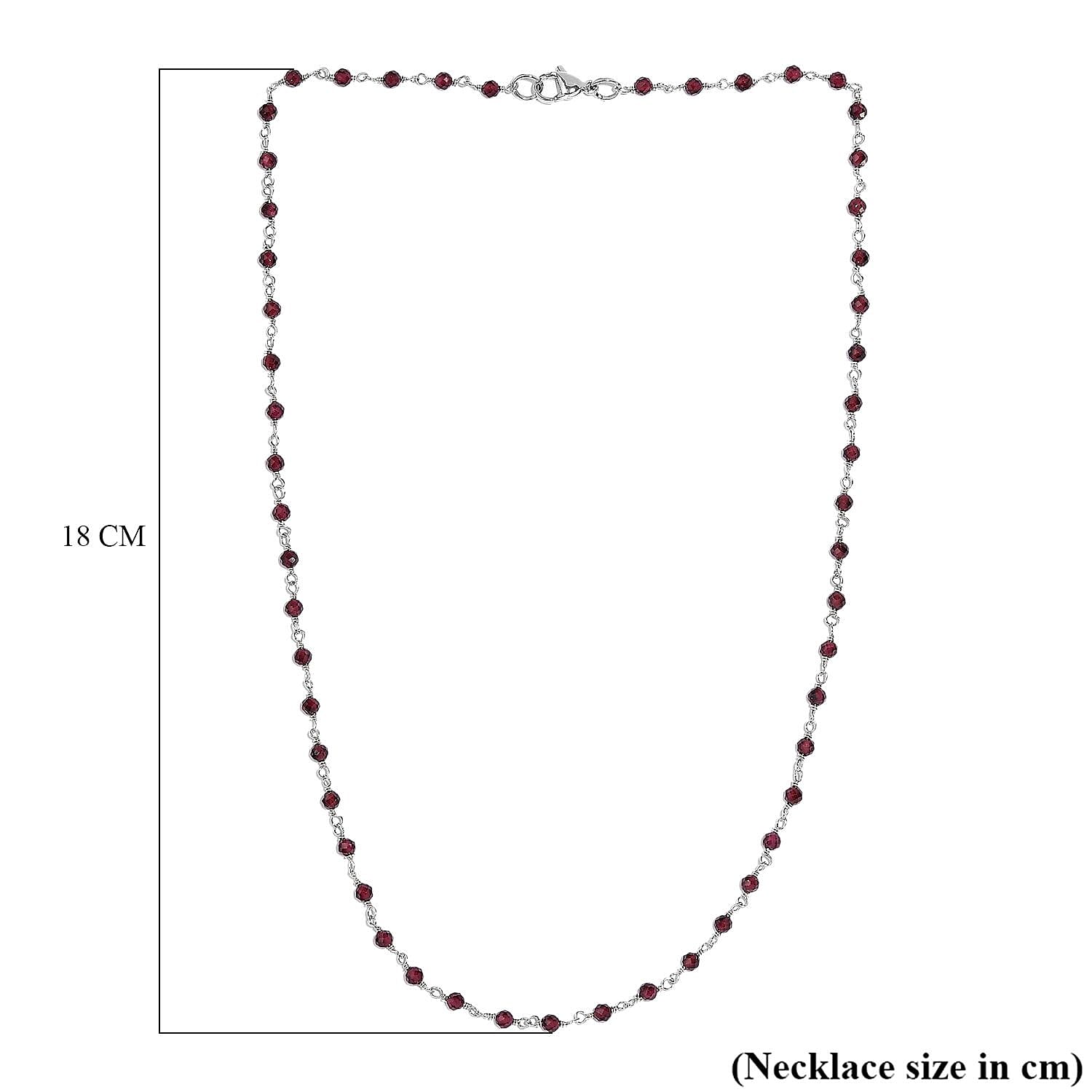 Rhodolite Garnet Necklace (Size - 20) 30.50 Ct 8036758 5