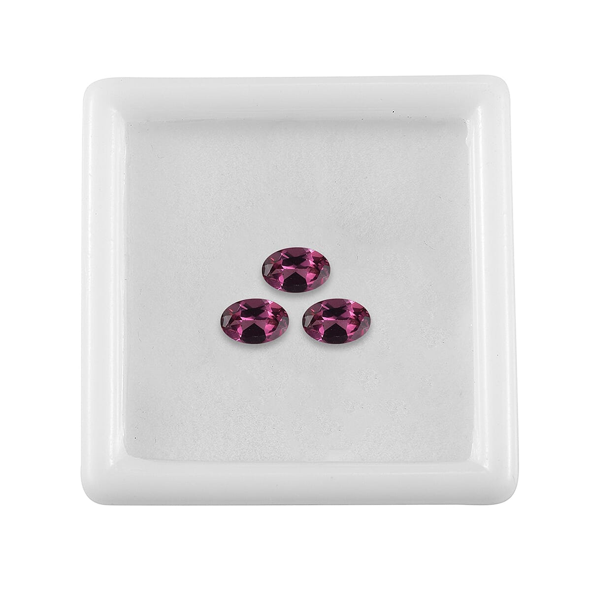 Set of 3 Rhodolite Garnet Loose Gemstones in Oval Shape (6x4mm) 7815173 4