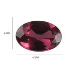 Rhodolite Garnet Oval 6x4 mm