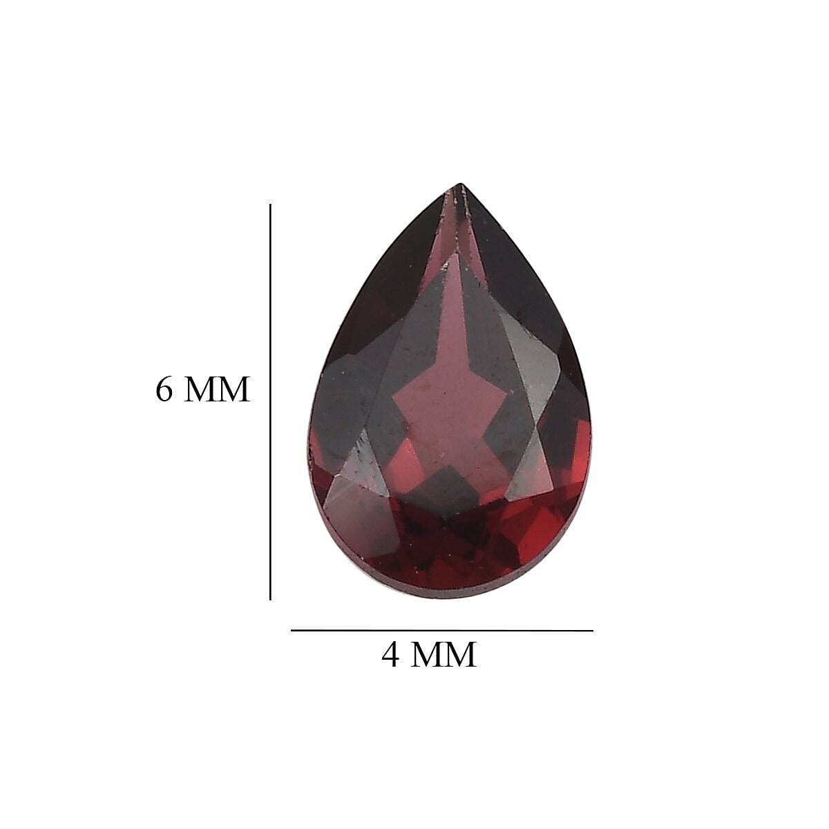 Set of 3 Rhodolite Garnet Loose Gemstones in Pear Shape (6x4mm) 7787428 5