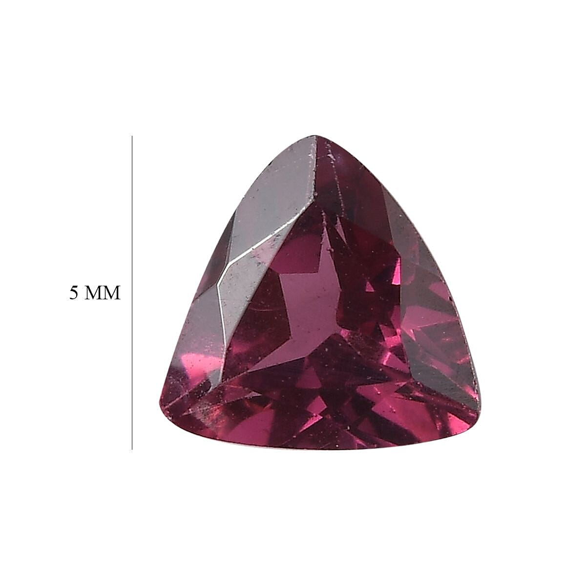 Set of 2 Rhodolite Garnet Loose Gemstones in Trillion Shape 5mm 7865161 5