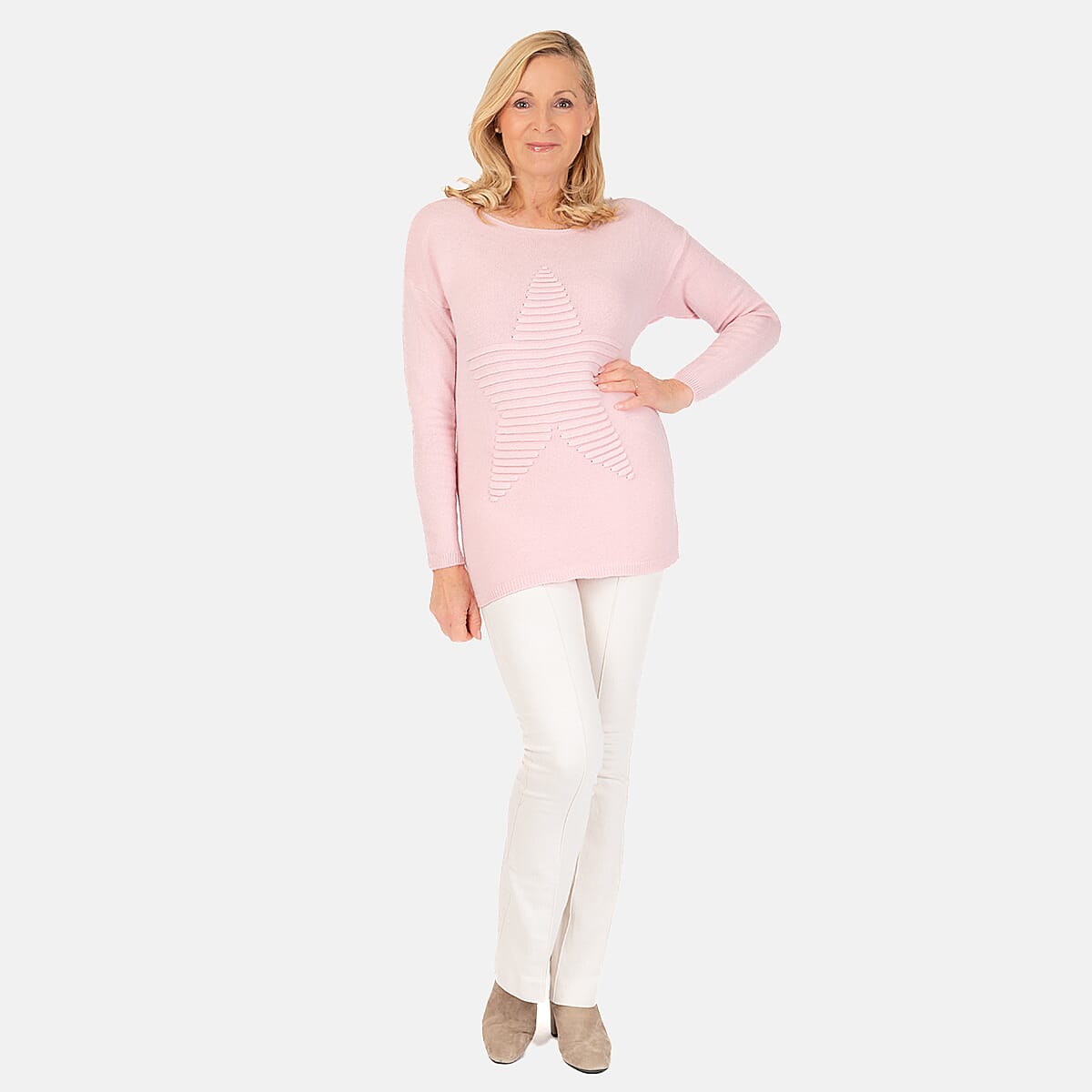 Ribbed Star Jumper - Beige 7731345 0