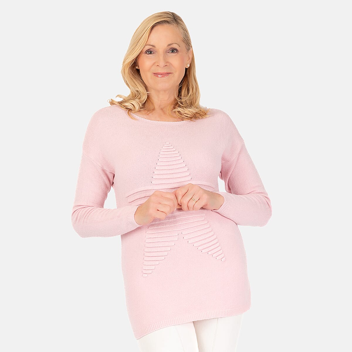 Ribbed Star Jumper - Beige 7731345 1