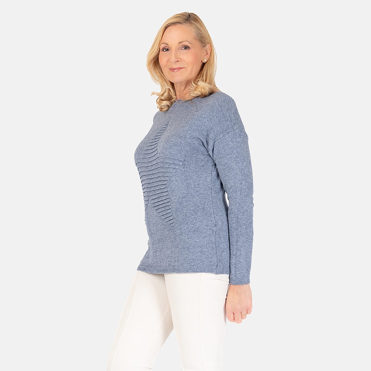 Ribbed Star Jumper - Denim 7731347 3