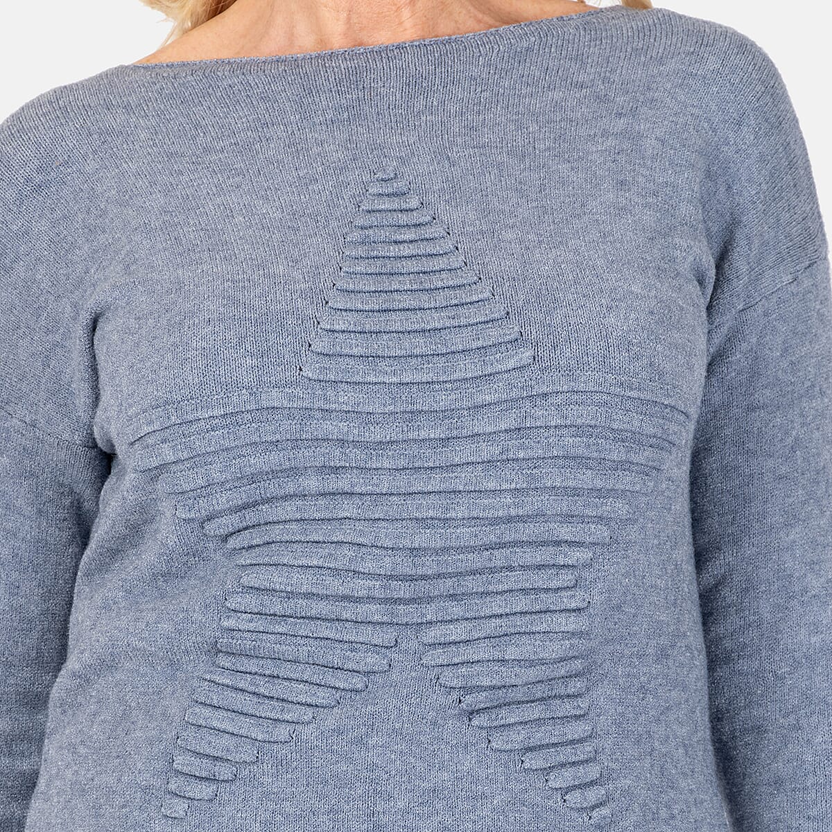 Ribbed Star Jumper - Denim 7731347 5