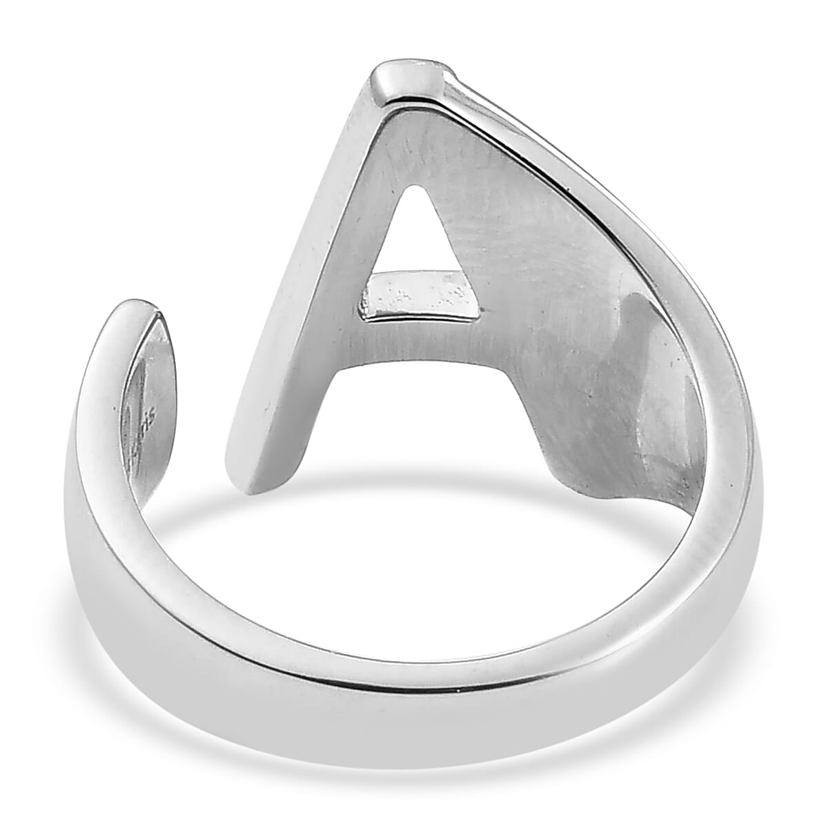 Personalised Engravable Initial A Ring in Yellow Gold Tone 7584563 4