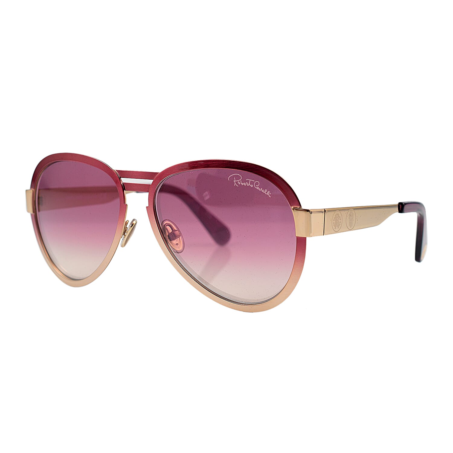 Roberto Cavalli Pink Shade Aviator Style Sunglasses 7571406 1