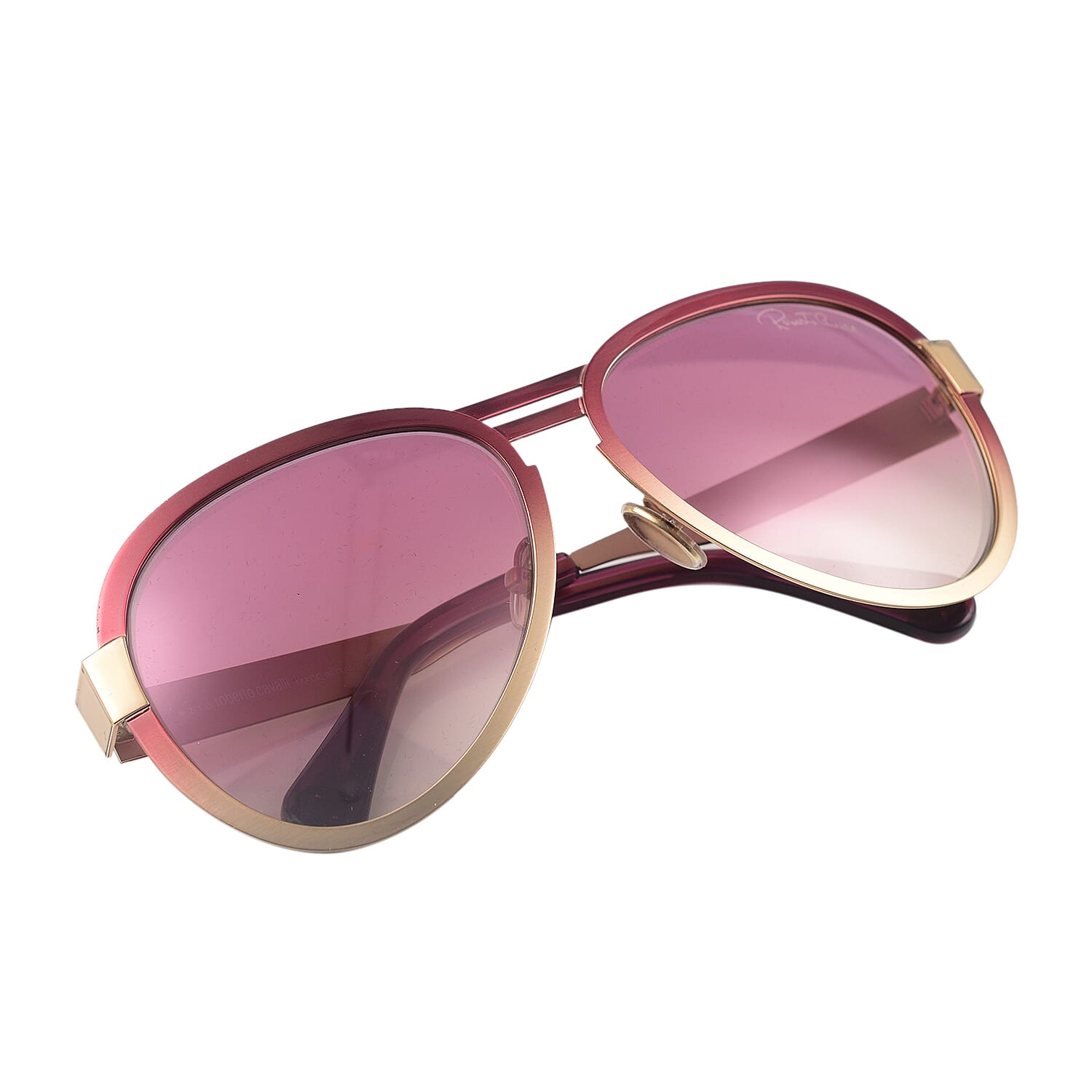 Roberto Cavalli Pink Shade Aviator Style Sunglasses 7571406 2