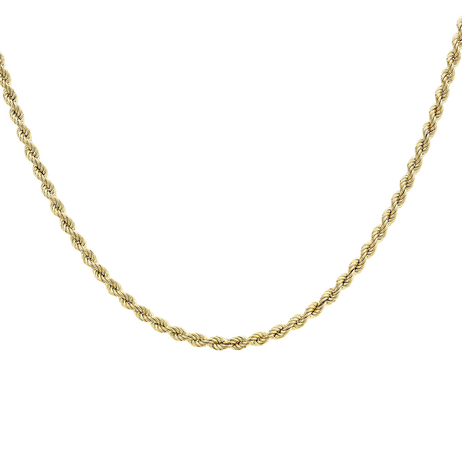 Rope Chain 16 Inch in 9K Yellow Gold 7575753 3
