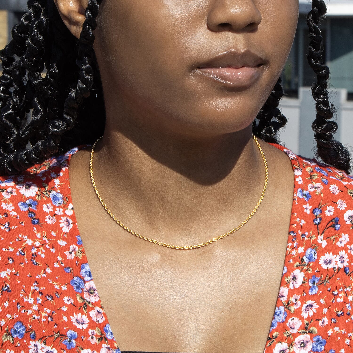 Rope Chain 16 Inch in 9K Yellow Gold 7581728 5