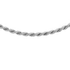 9K White Gold  Chain (Size - 18),  Gold Wt. 4.3 Gms