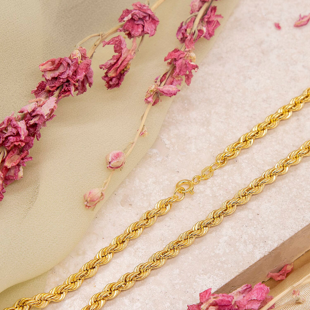 9K Yellow Gold  Chain (Size - 18),  Gold Wt. 6.2 Gms