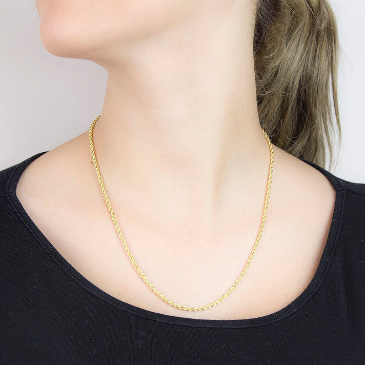 Rope Chain 20 Inch in 9K Yellow Gold 7575623 2