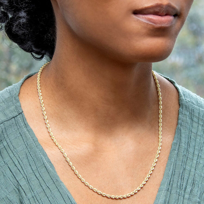 Rope Chain 20 Inch in 9K Yellow Gold 7575720 2
