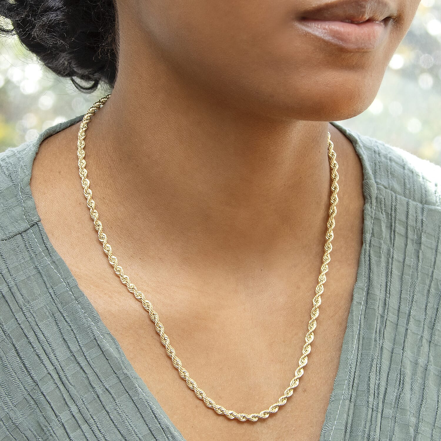Rope Chain 20 Inch in 9K Yellow Gold 7575741 1