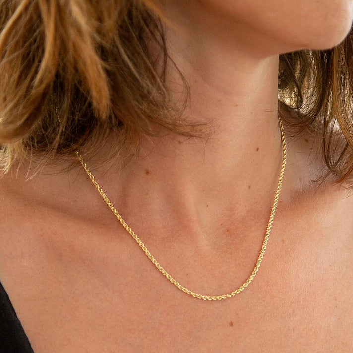 Rope Chain 20 Inch in 9K Yellow Gold 7575778 2