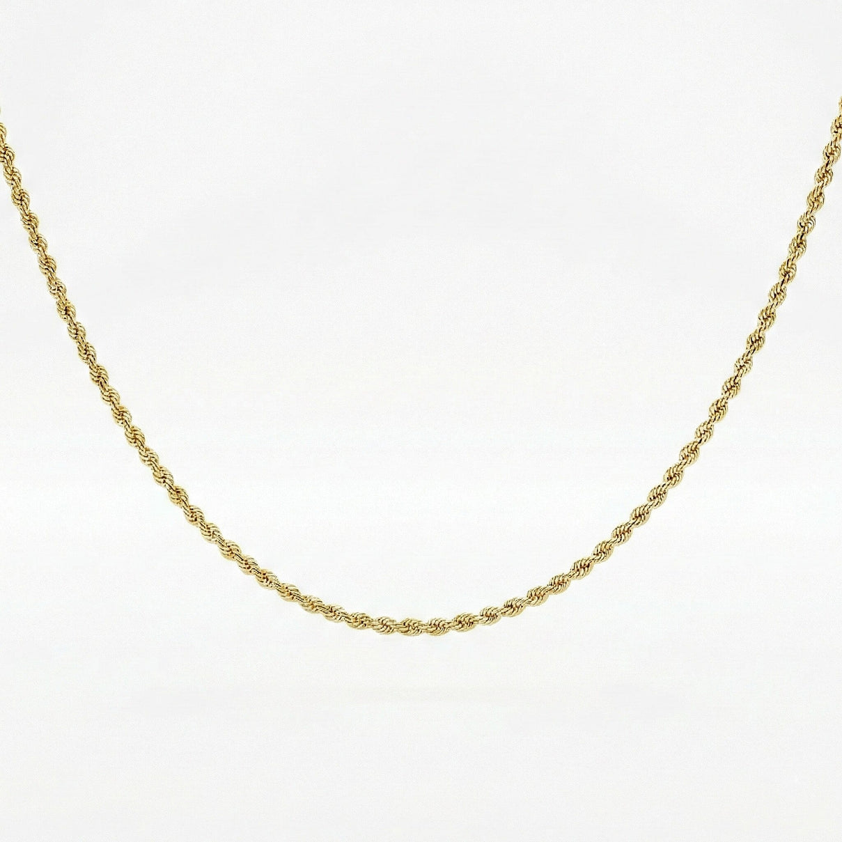 Rope Chain 22 Inch in 9K Yellow Gold 3g 7575637 0